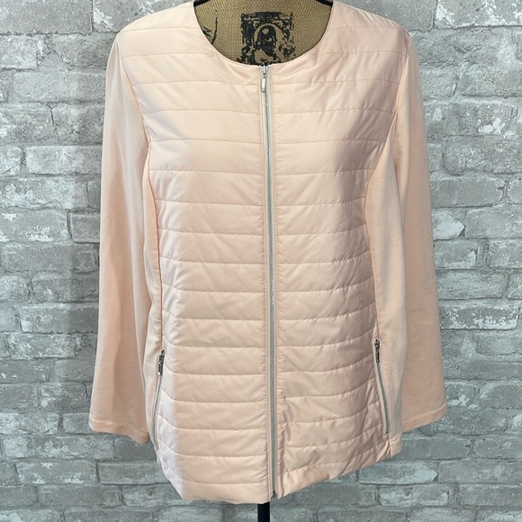 Chico’s Zenergy Light Pink Quilted Jacket - Picture 2 of 10